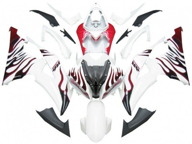 Yamaha R6 08-16 - Blanco Rojo Llama R6 Yamaha R6 08-16 - Blanco Rojo Llama R6
