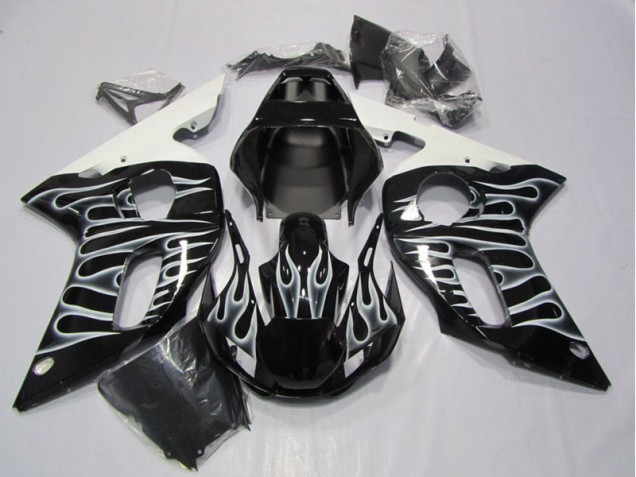 Yamaha R6 98-02 - Negro Blanco Llama Yamaha R6 98-02 - Negro Blanco Llama