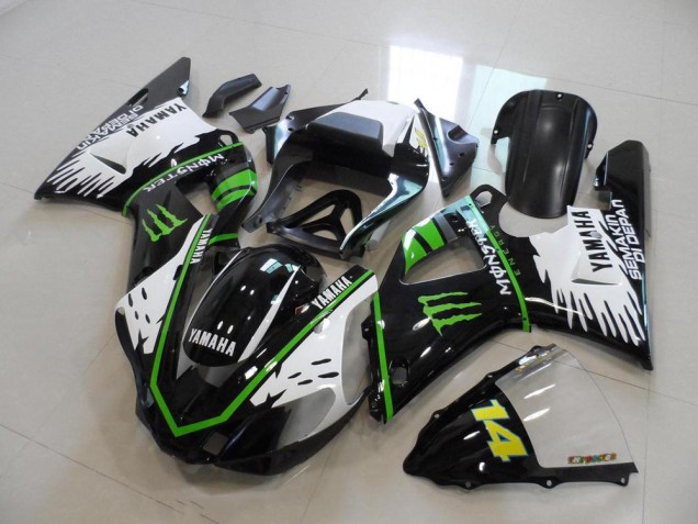Yamaha R1 00-01 - Negro Blanco Verde Monster Yamaha R1 00-01 - Negro Blanco Verde Monster