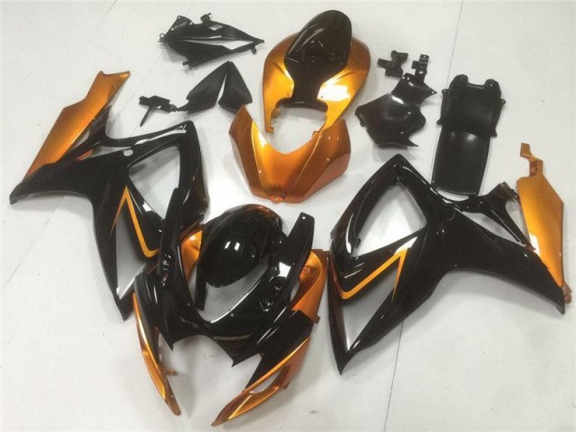 Suzuki GSXR 600 / 750 K6 06-07 - Negro Naranja Suzuki GSXR 600 / 750 K6 06-07 - Negro Naranja
