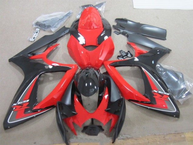 Suzuki GSXR 600 K6 06-07 - Negro Rojo Suzuki GSXR 600 K6 06-07 - Negro Rojo