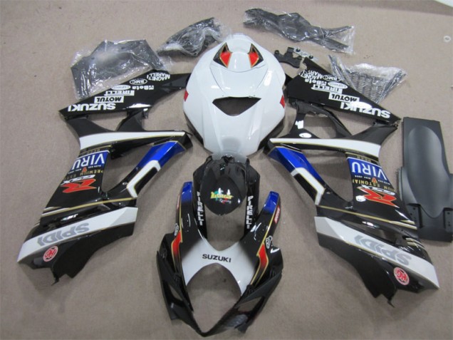 Suzuki GSXR 1000 K7 07-08 - Negro Blanco Azul Suzuki GSXR 1000 K7 07-08 - Negro Blanco Azul