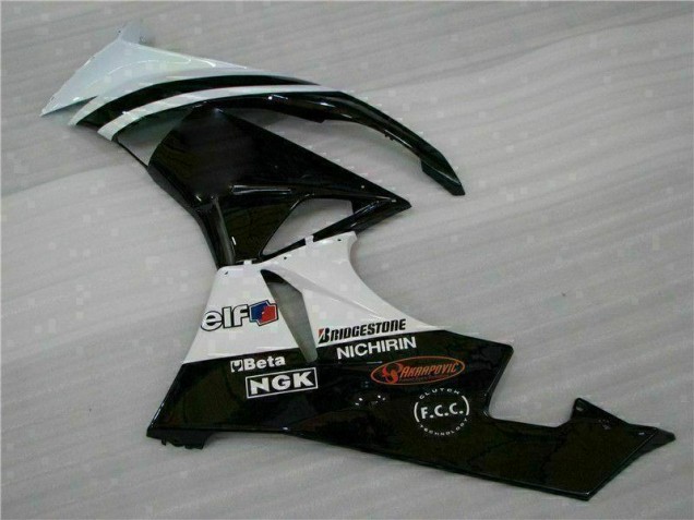Kawasaki ZX6R 09-12 - Negro Blanco 3M Touch4 Kawasaki ZX6R 09-12 - Negro Blanco 3M Touch4