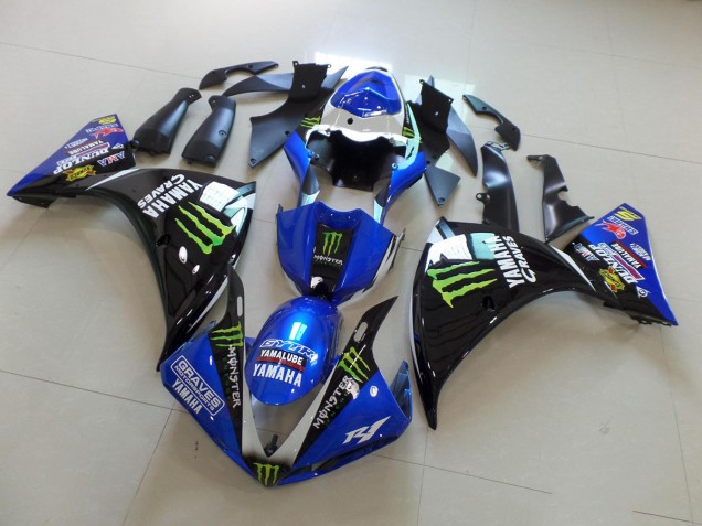 Yamaha R1 12-14 - Azul Negro Monster Yamaha R1 12-14 - Azul Negro Monster