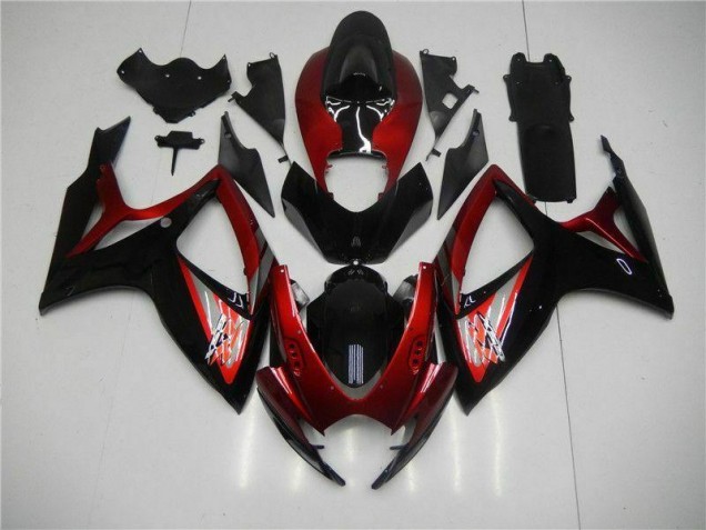 Suzuki GSXR 600 / 750 K6 06-07 - Rojo Negro Suzuki GSXR 600 / 750 K6 06-07 - Rojo Negro