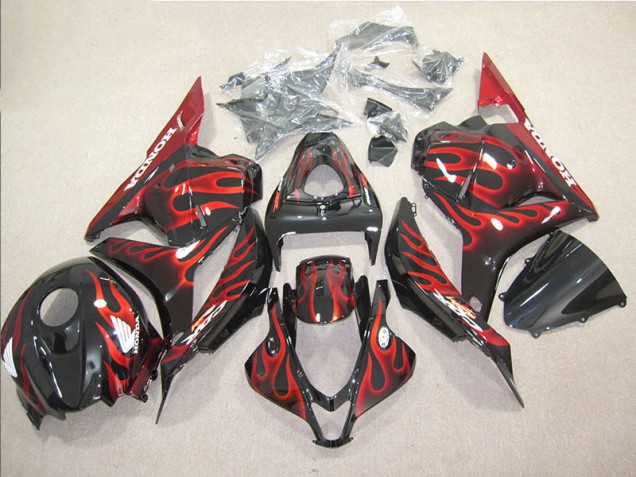 Honda CBR 600 RR 09-12 - Negro Rojo Llama Honda CBR 600 RR 09-12 - Negro Rojo Llama