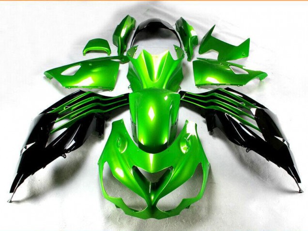 Kawasaki ZX14R ZZR 1400 12-21 - Negro Verde Kawasaki ZX14R ZZR 1400 12-21 - Negro Verde