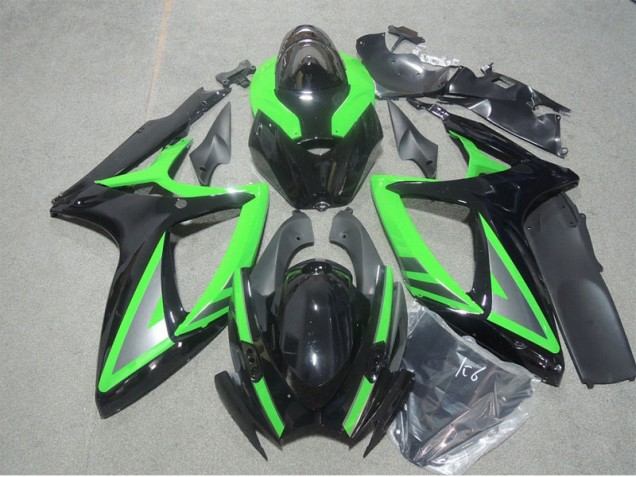Suzuki GSXR 600 K6 06-07 - Negro Verde Suzuki GSXR 600 K6 06-07 - Negro Verde