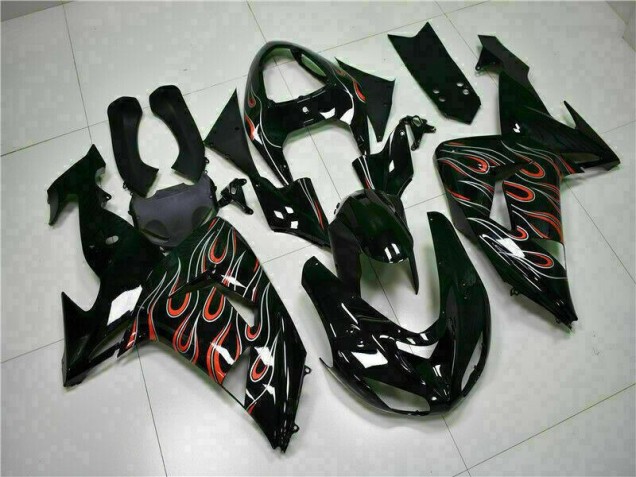 Kawasaki ZX10R 06-07 - Negro Rojo Llama Kawasaki ZX10R 06-07 - Negro Rojo Llama