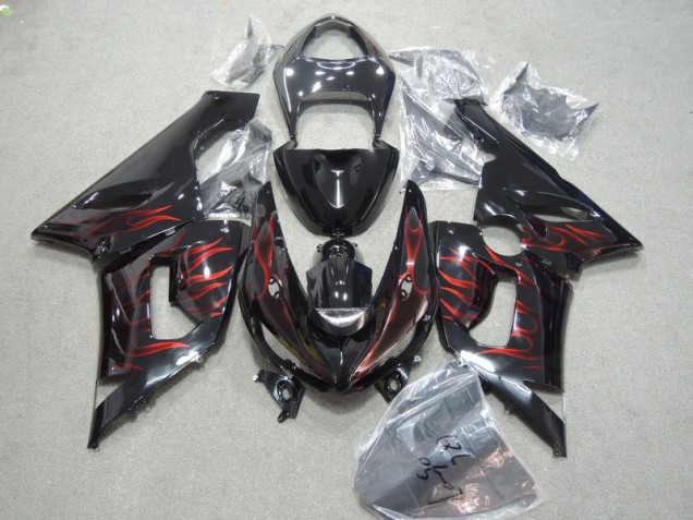 Kawasaki ZX6R 05-06 - Negro Rojo Llama Kawasaki ZX6R 05-06 - Negro Rojo Llama