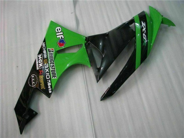 Kawasaki ZX6R 09-12 - Negro Verde