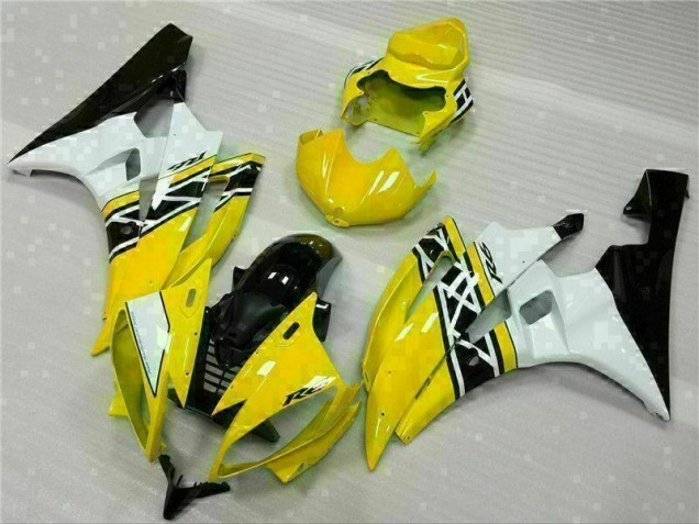 Yamaha R6 06-07 - Amarillo Blanco Negro Yamaha R6 06-07 - Amarillo Blanco Negro