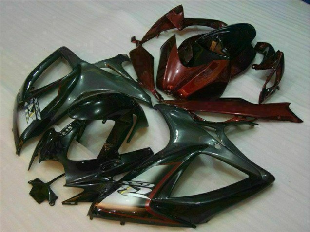 Suzuki GSXR 600 / 750 K6 06-07 - Negro Rojo Suzuki GSXR 600 / 750 K6 06-07 - Negro Rojo