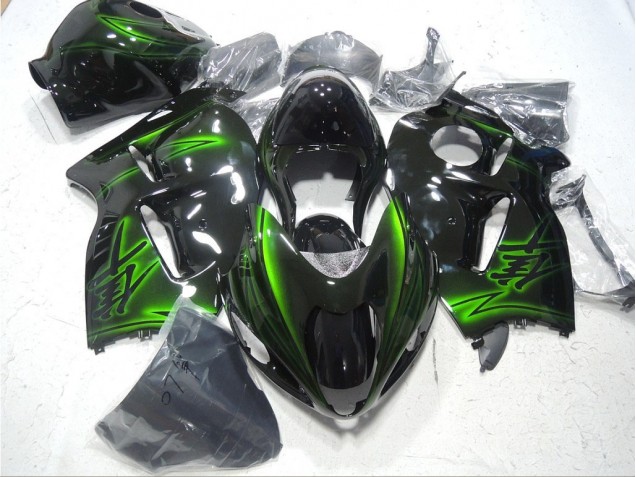 Suzuki GSXR 1300 Hayabusa 96-07 - Negro Verde Suzuki GSXR 1300 Hayabusa 96-07 - Negro Verde